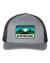 Richardson Snapback Trucker Cap - Heather Grey/Black